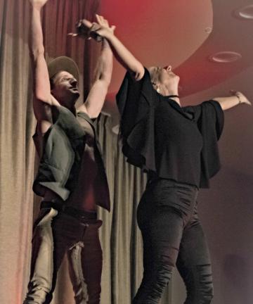 Maria Mitchell and Haydn Griffiths in action