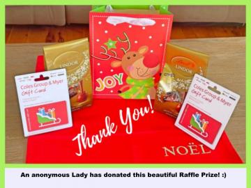 Big thank you to the anonymous Lady who donated this Prize!