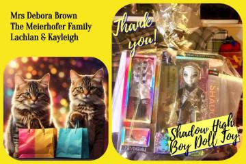 A SHADOW HIGH Boy Doll for our Christmas Raffle 2023!