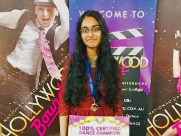 Sahana won 1st Prize at Hollywood Bound 